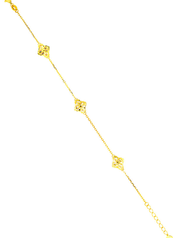 TOMEI Flower Bracelet, Yellow Gold 916