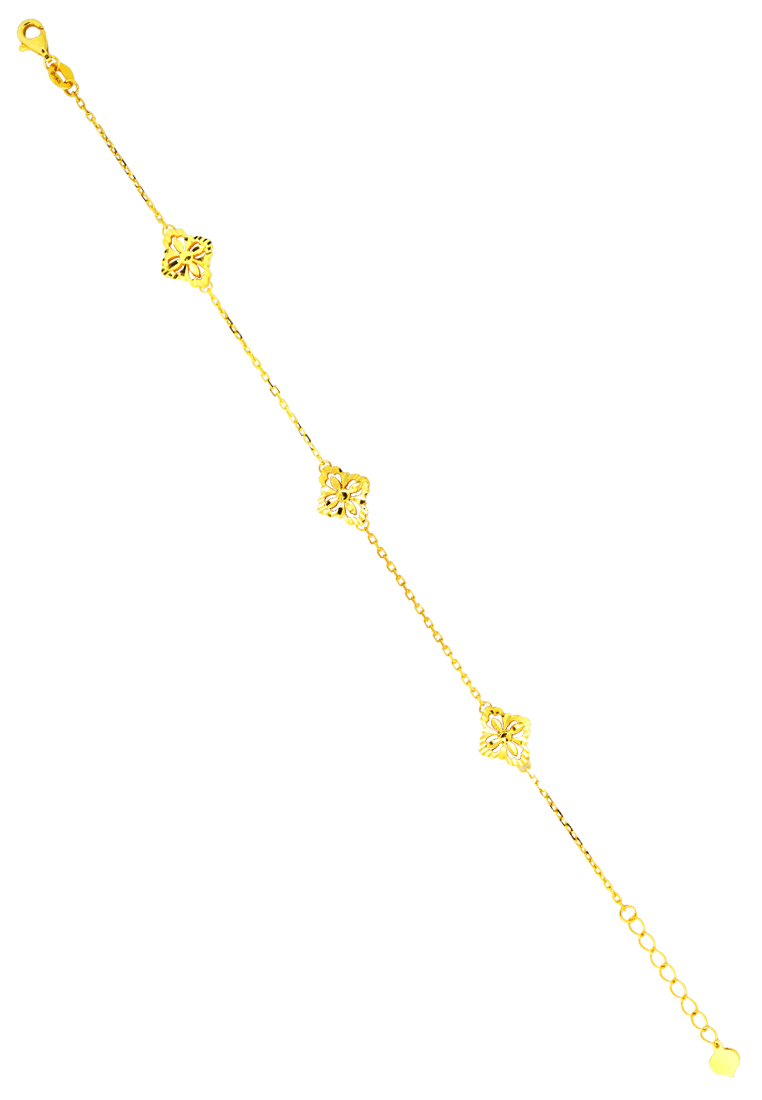 TOMEI Flower Bracelet, Yellow Gold 916