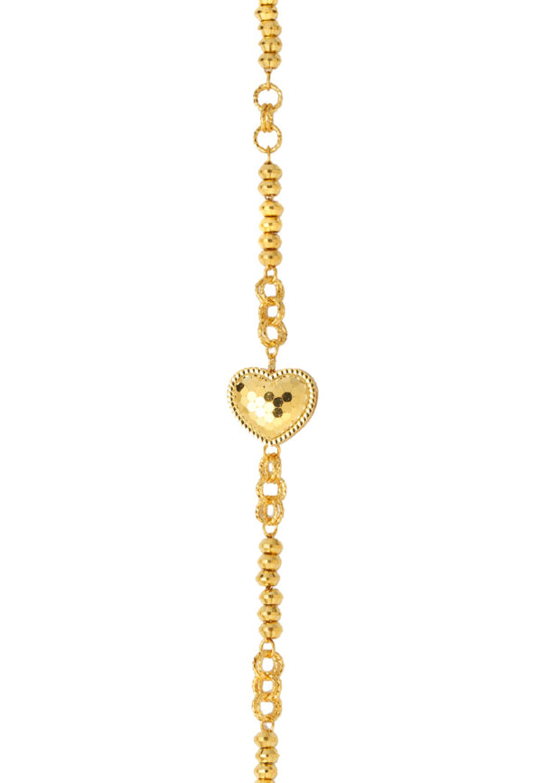 TOMEI Heart Bracelet, Yellow Gold 916