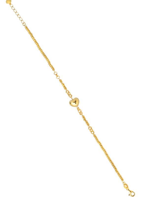 TOMEI Heart Bracelet, Yellow Gold 916