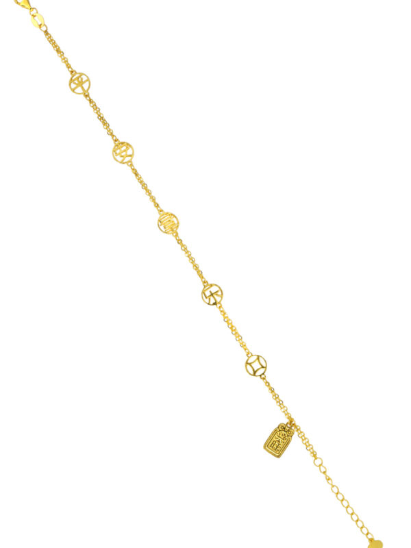 TOMEI Bracelet of Happiness, Yellow Gold 916