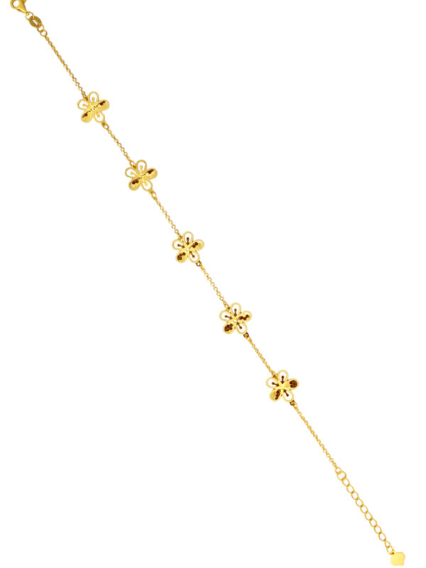 TOMEI Flowers Bracelet, Yellow Gold 916