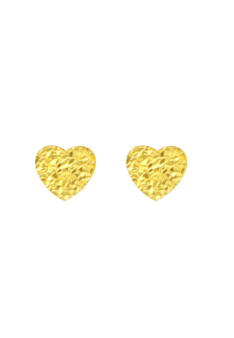 TOMEI Love Earrings, Yellow Gold 916