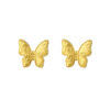 TOMEI Butterfly Earrings, Yellow Gold 916