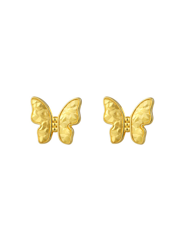 TOMEI Butterfly Earrings, Yellow Gold 916