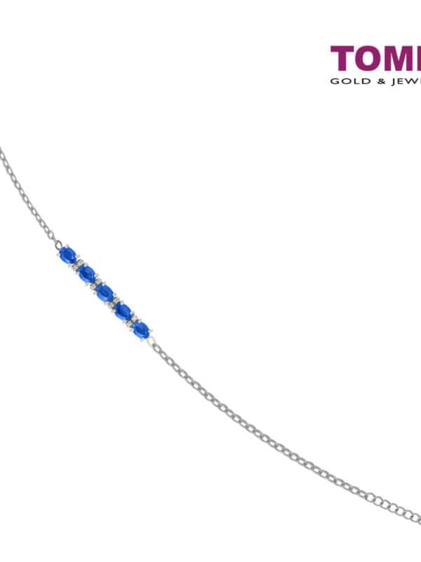 11000pxw_0053_SapphireWG.jpg TOMEI Gemstones with Diamond Bracelet, White Gold 375