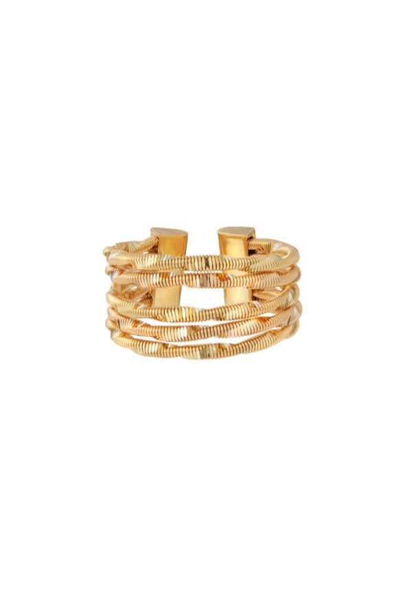 TOMEI Lusso Italia Ring, Yellow Gold 916