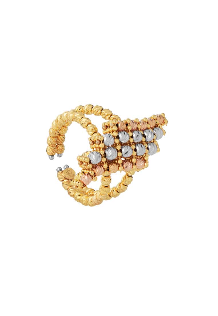 TOMEI Lusso Italia Ring, Yellow Gold 916