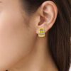 TOMEI Diamond Cut Collection Earrings, Yellow Gold 916