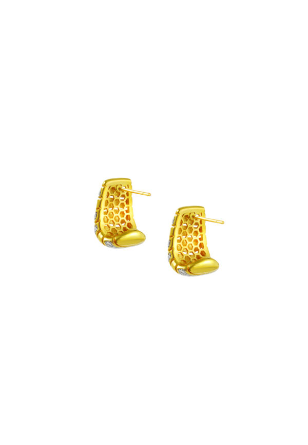 TOMEI Diamond Cut Collection Earrings, Yellow Gold 916