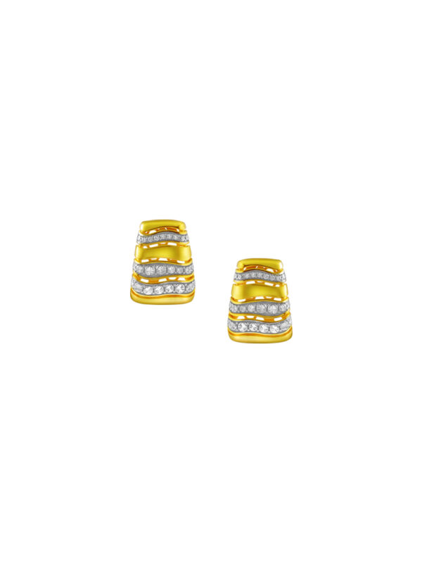TOMEI Diamond Cut Collection Earrings, Yellow Gold 916