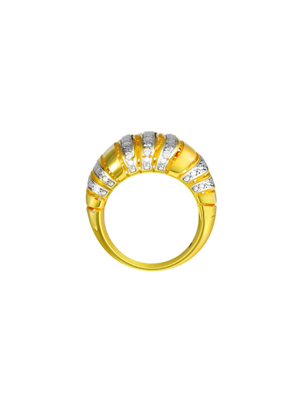 762_0003_DSC00328_3 TOMEI Diamond Cut Collection Ring, Yellow Gold 916