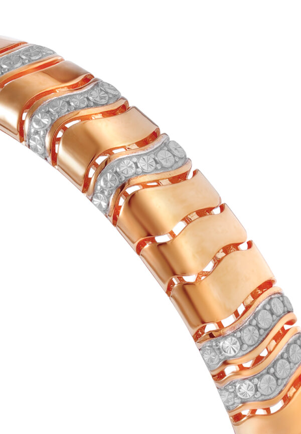 TOMEI Diamond Cut Collection Bangle, Yellow Gold 916