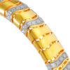 TOMEI Diamond Cut Collection Bangle, Yellow Gold 916