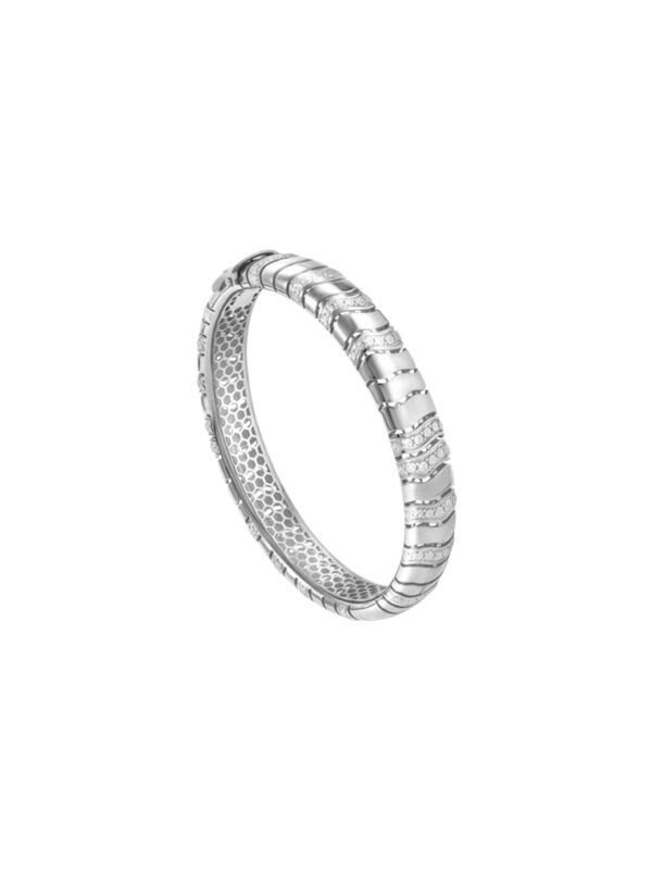 TOMEI Diamond Cut Collection Bangle, Yellow Gold 916