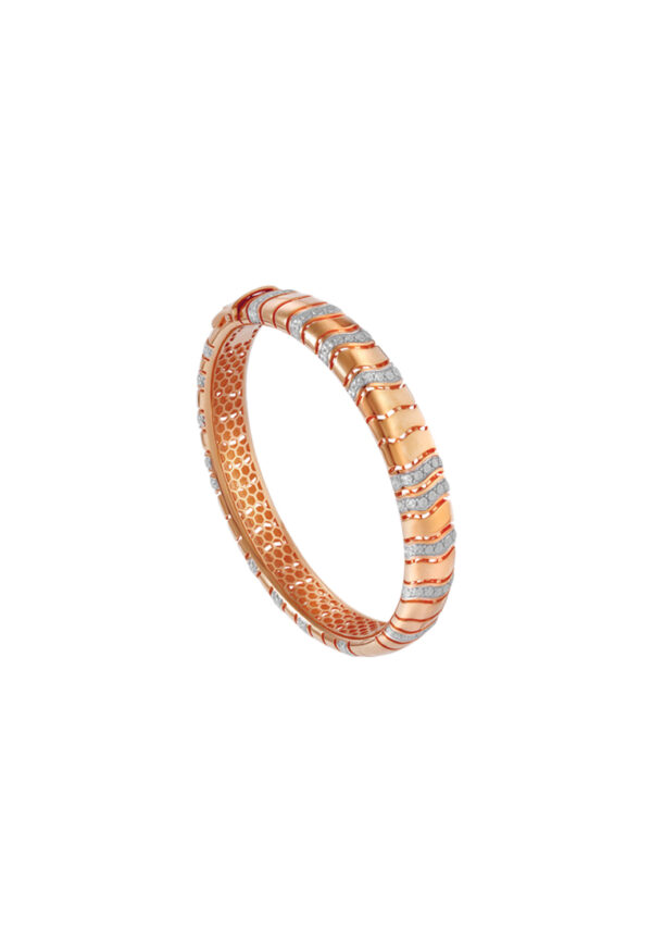 TOMEI Diamond Cut Collection Bangle, Yellow Gold 916