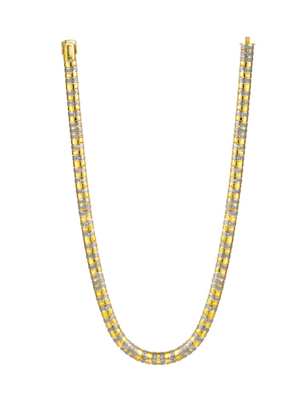 TOMEI Diamond Cut Collection Necklace, Yellow Gold 916