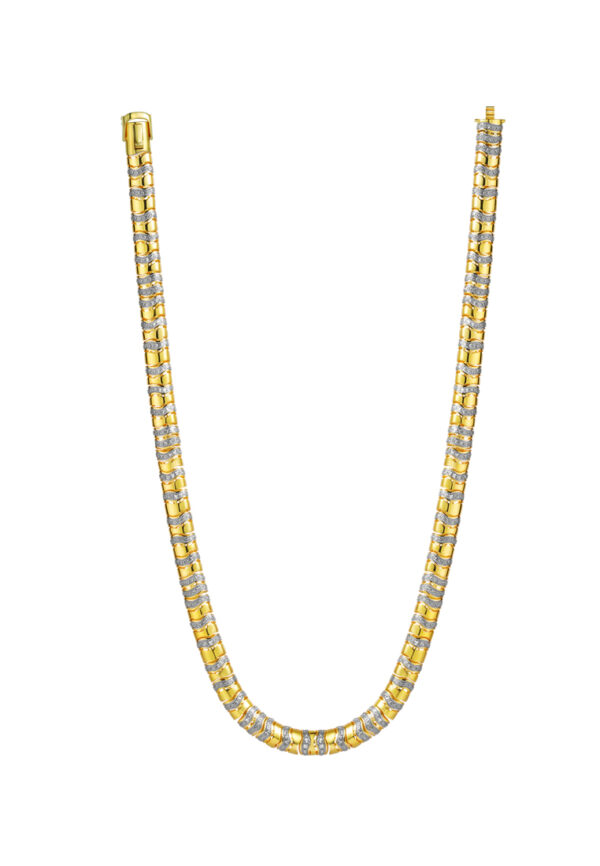 762_0017_DSC00288 TOMEI Diamond Cut Collection Necklace, Yellow Gold 916