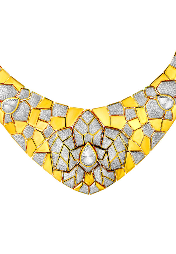 TOMEI Diamond Cut Collection Necklace, Yellow Gold 916