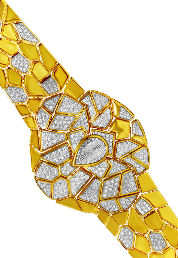 TOMEI Diamond Cut Collection Bracelet, Yellow Gold 916