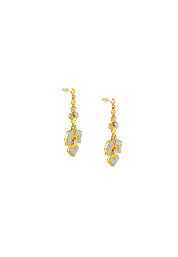 TOMEI Diamond Cut Collection Earrings, Yellow Gold 916