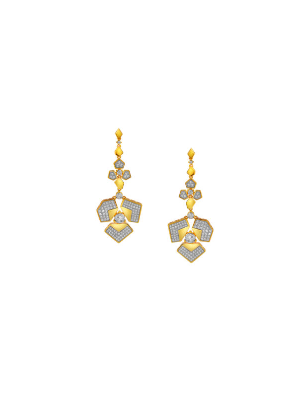 TOMEI Diamond Cut Collection Earrings, Yellow Gold 916