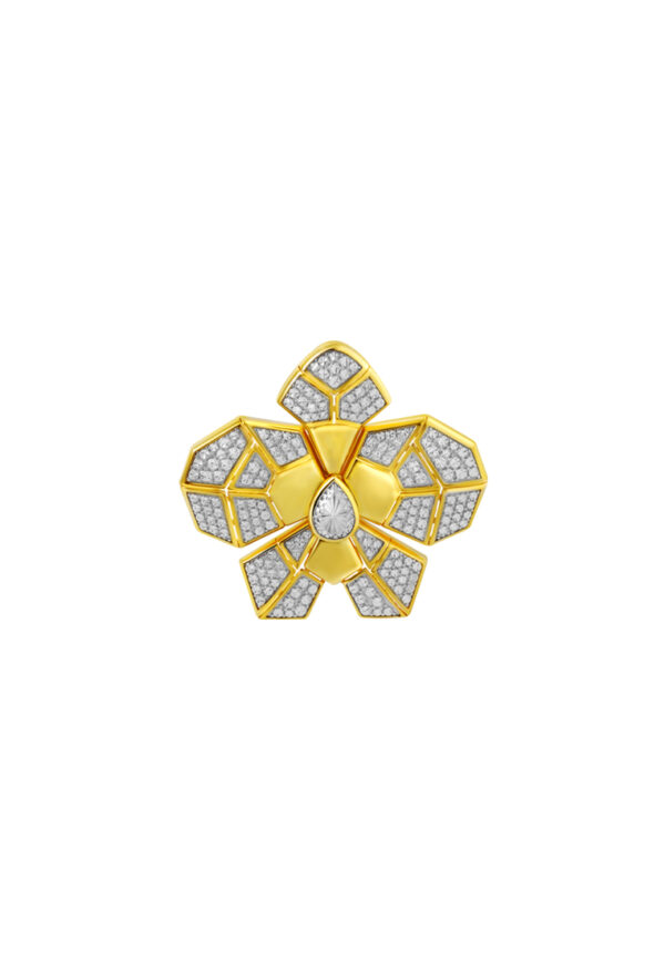TOMEI Diamond Cut Collection Ring, Yellow Gold 916