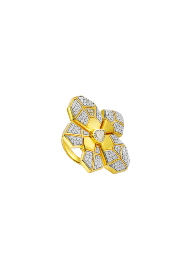 TOMEI Diamond Cut Collection Ring, Yellow Gold 916