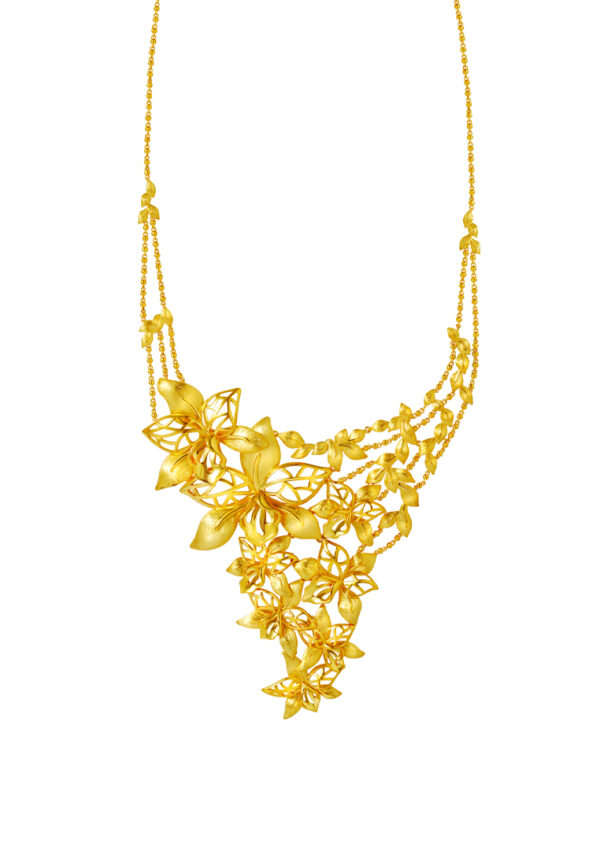 TOMEI Sri Puteri Collection Necklace, Yellow Gold 916