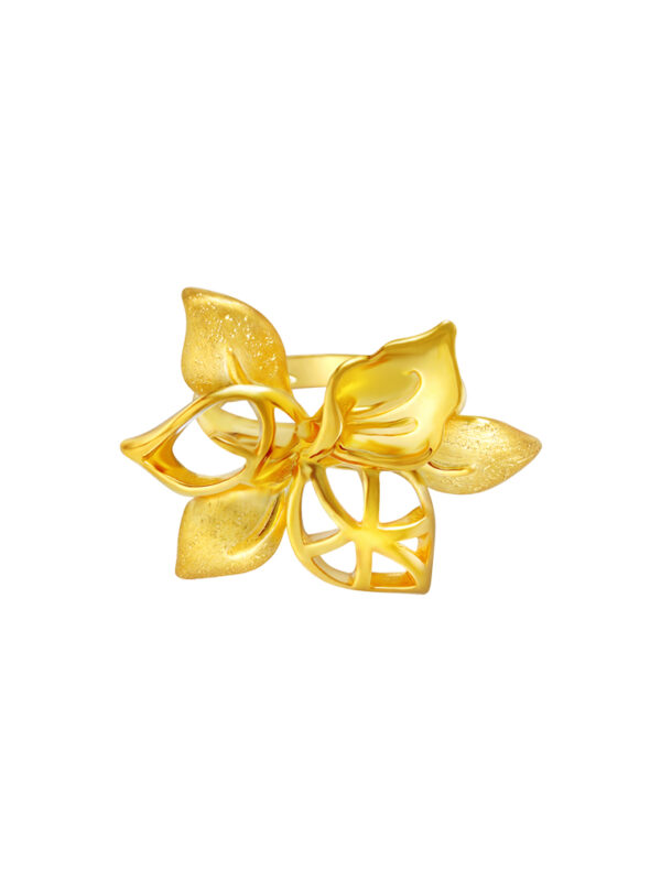 TOMEI Sri Puteri Collection Ring, Yellow Gold 916