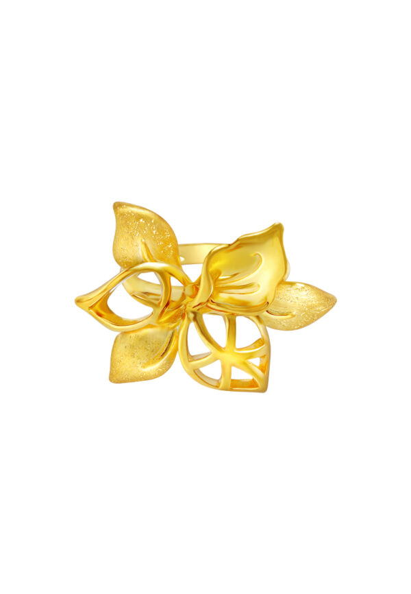 TOMEI Sri Puteri Collection Ring, Yellow Gold 916