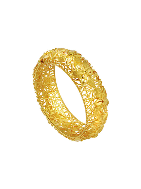 TOMEI Sri Puteri Collection Bangle, Yellow Gold 916