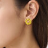 TOMEI Anastasia Earrings, Yellow Gold 916
