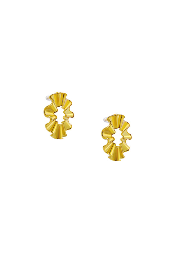 TOMEI Anastasia Earrings, Yellow Gold 916