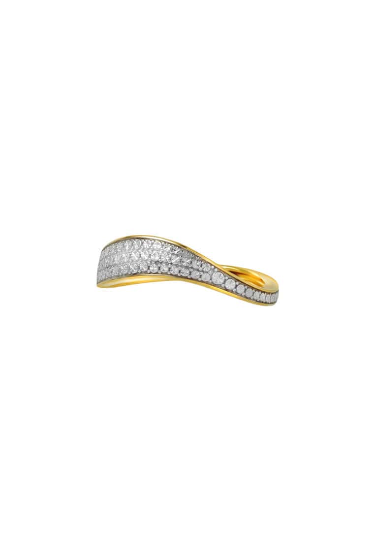 TOMEI Diamond Cut Collection Ring, Yellow Gold 916