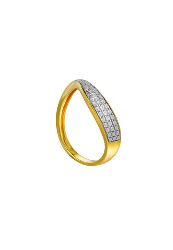 TOMEI Diamond Cut Collection Ring, Yellow Gold 916