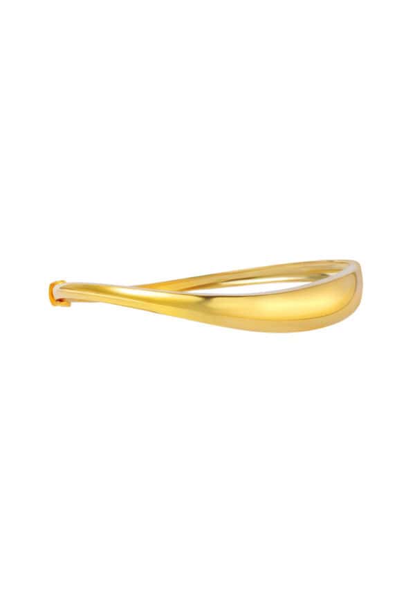 TOMEI High Polishing Bangle, Yellow Gold 916