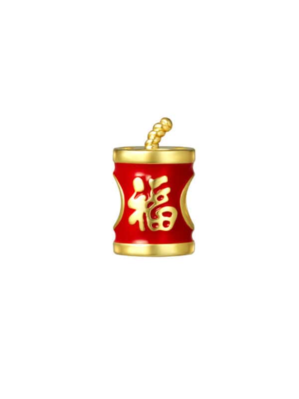 TOMEI Chomel Firecracker Charm, Yellow Gold 916