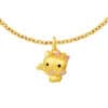TOMEI I Sanrio Hello Kitty 5D Pendant, Yellow Gold 999