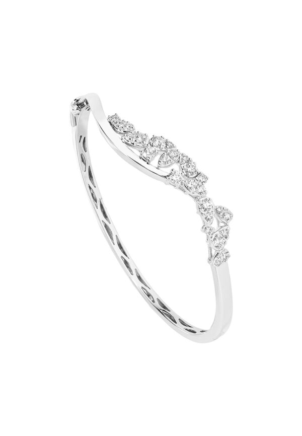 IMG_5331 TOMEI LL Diamond Bangle, White Gold 750
