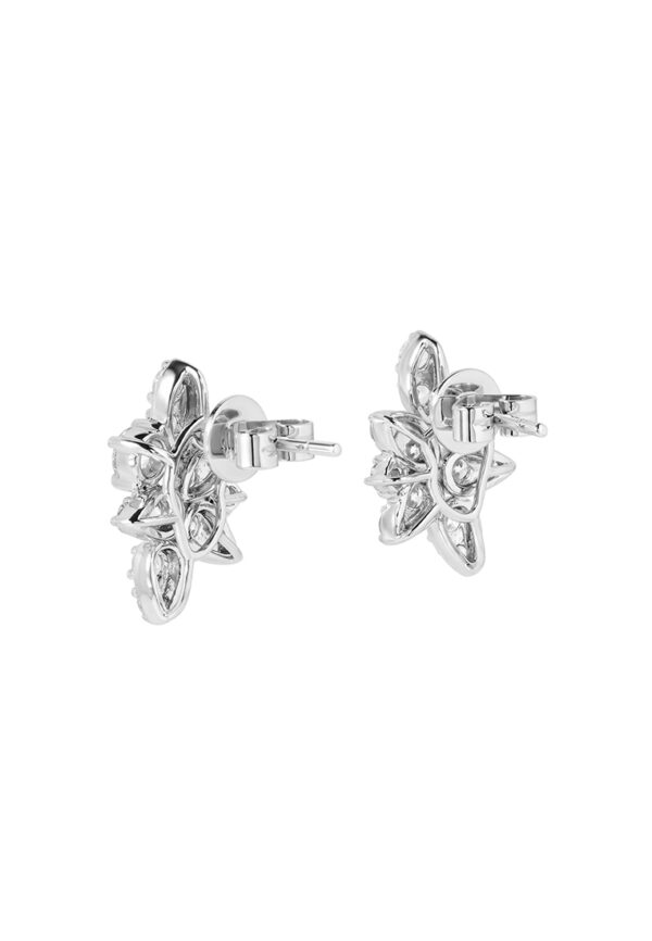 TOMEI LL Diamond Earrings, White Gold 750