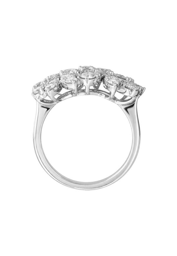 TOMEI LL Diamond Ring, White Gold 750