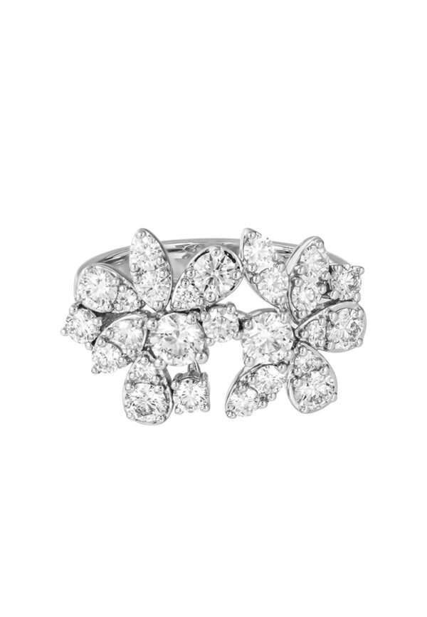 TOMEI LL Diamond Ring, White Gold 750