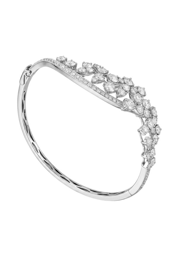 IMG_5364 TOMEI LL Diamond Bangle, White Gold 750