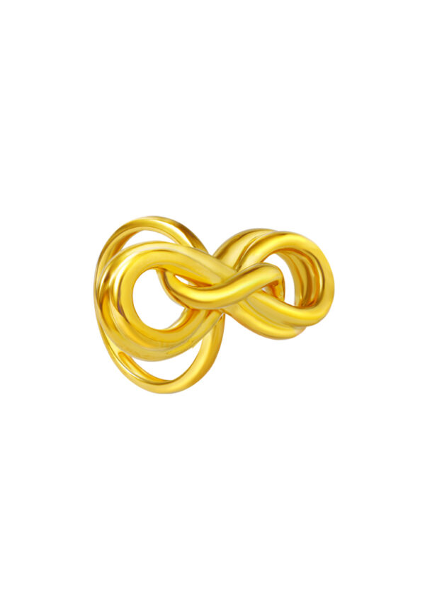 TOMEI Twisted Ring, Yellow Gold 916