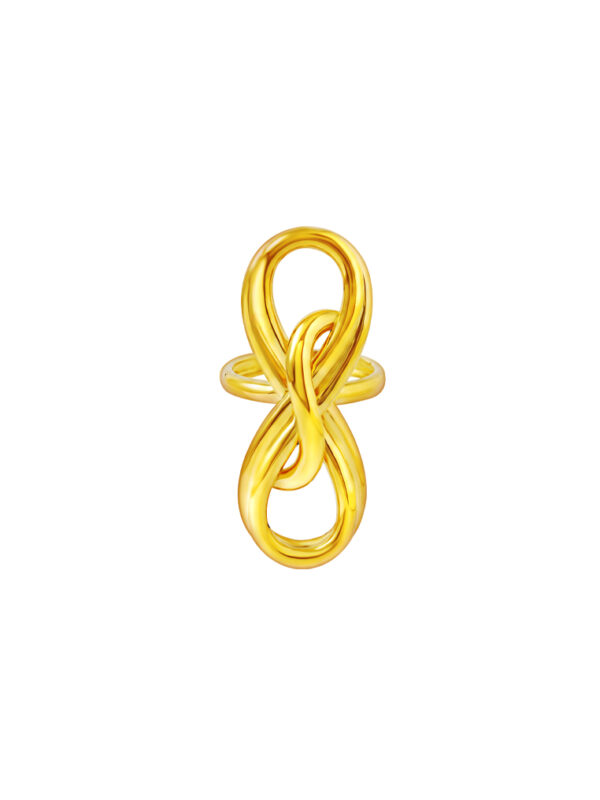 TOMEI Twisted Ring, Yellow Gold 916