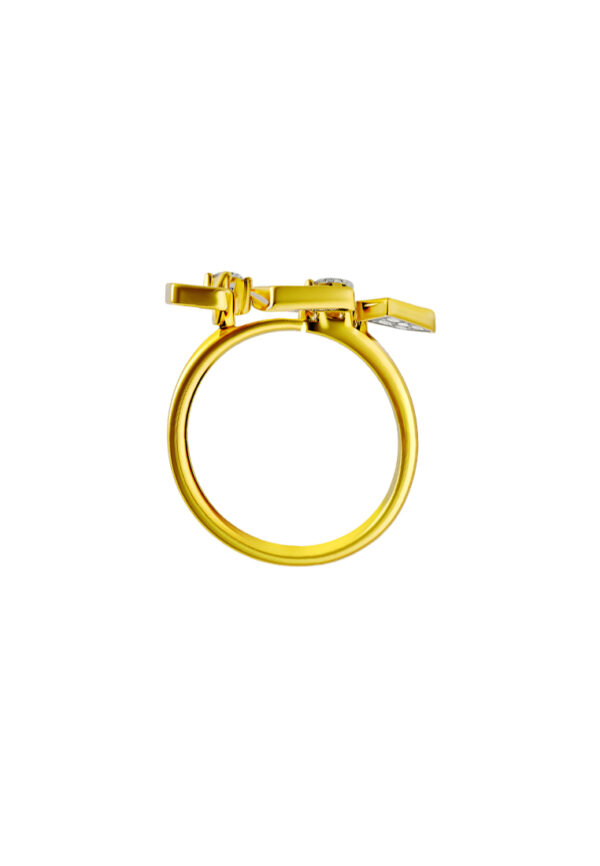 TOMEI Diamond Cut Collection Ring, Yellow Gold 916