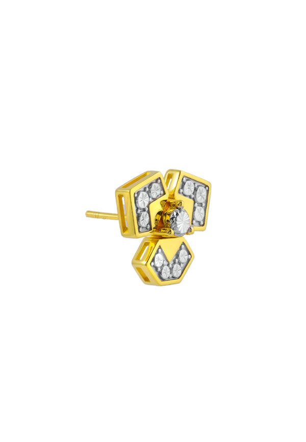 TOMEI Diamond Cut Collection Earrings, Yellow Gold 916