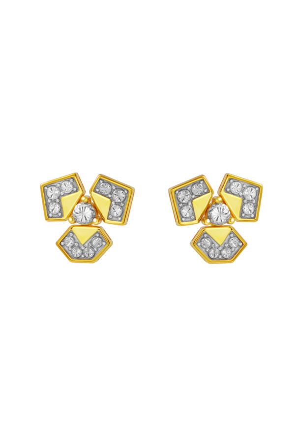 TOMEI Diamond Cut Collection Earrings, Yellow Gold 916