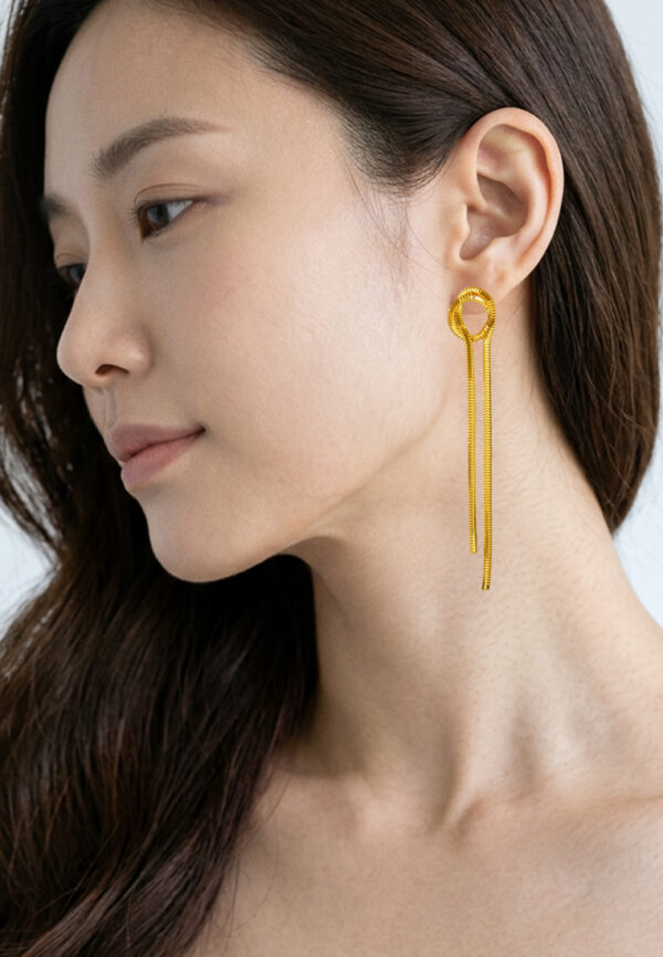 TOMEI Lusso Italia Earrings, Yellow Gold 916
